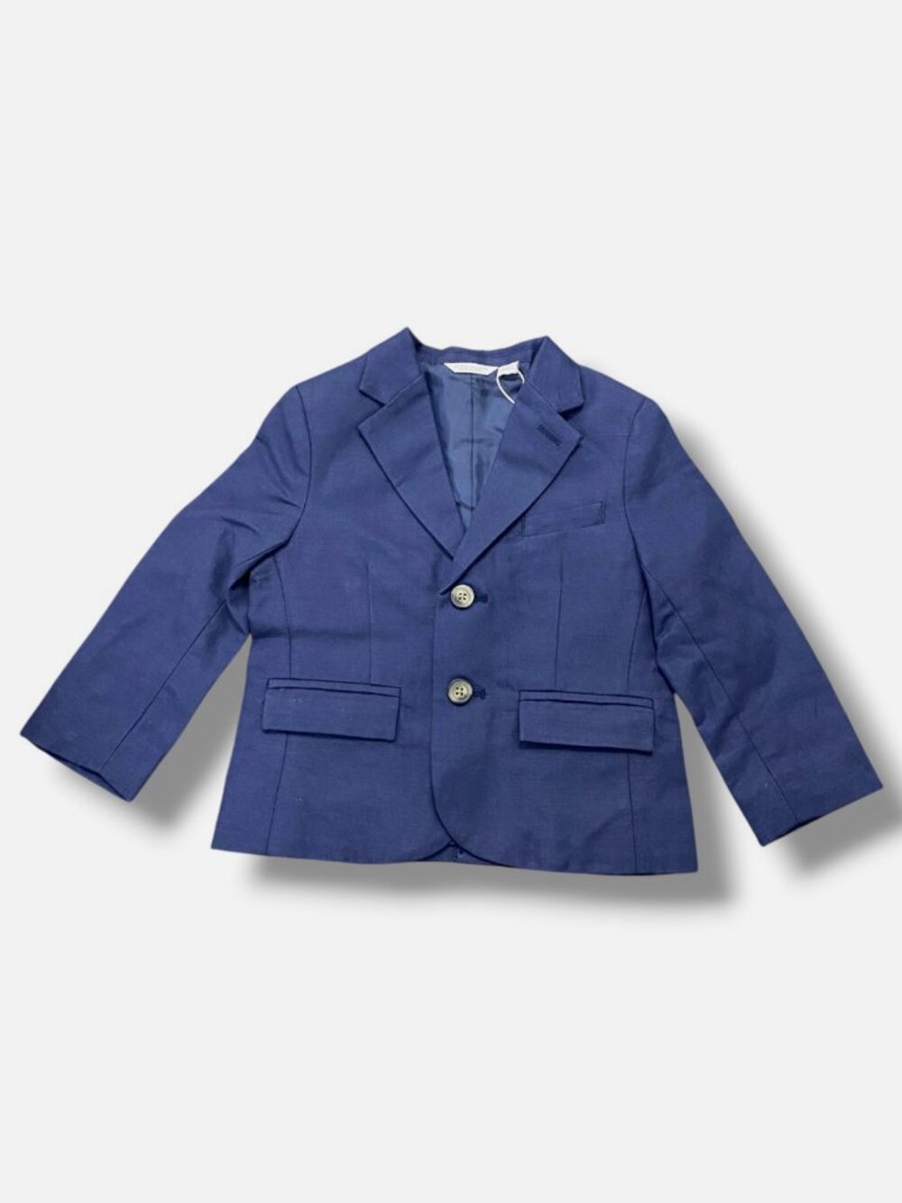 Janie and Jack Toddler Boy's Blue Linen-Cotton Blazer Jacket Size 2T
